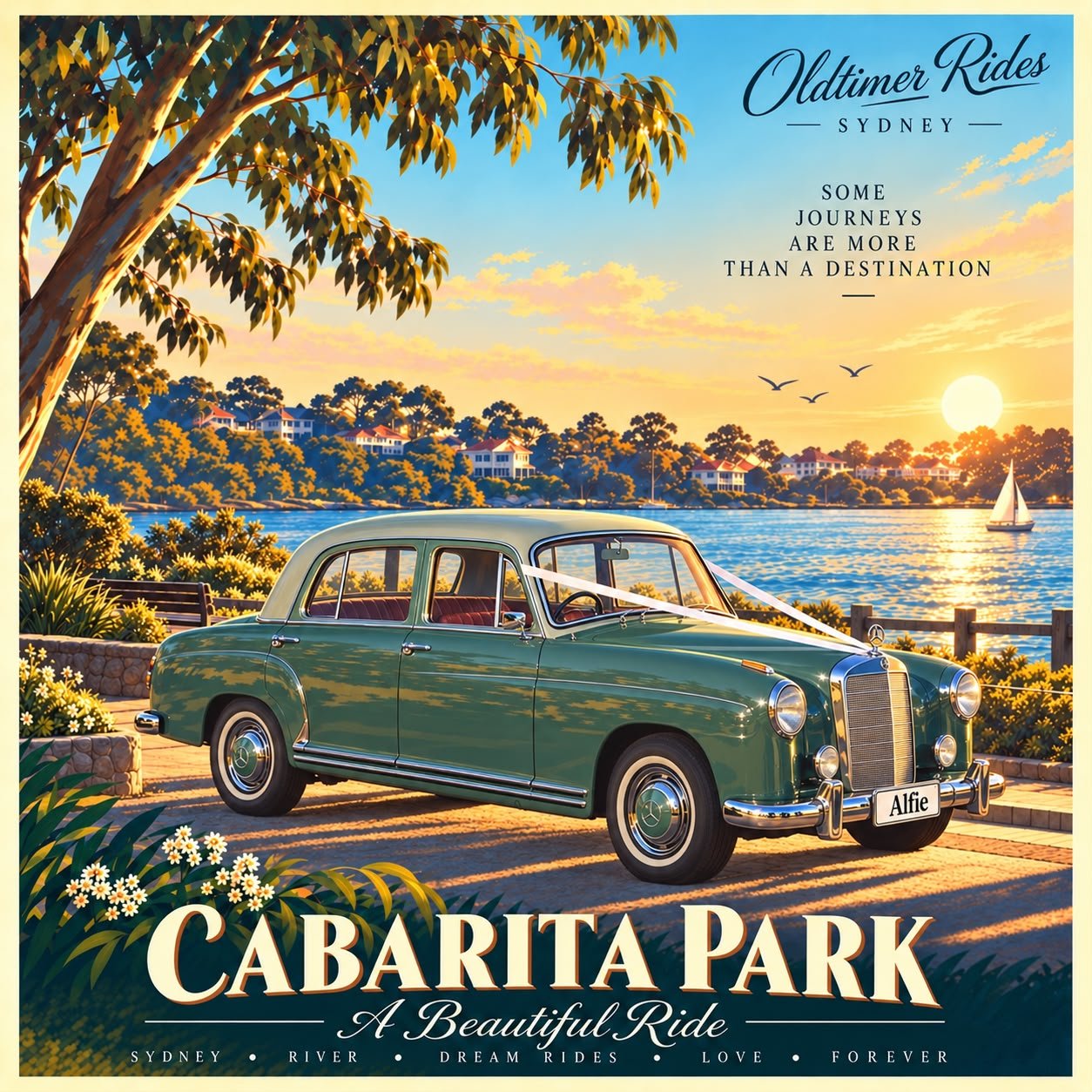 Cabarita Park wedding car