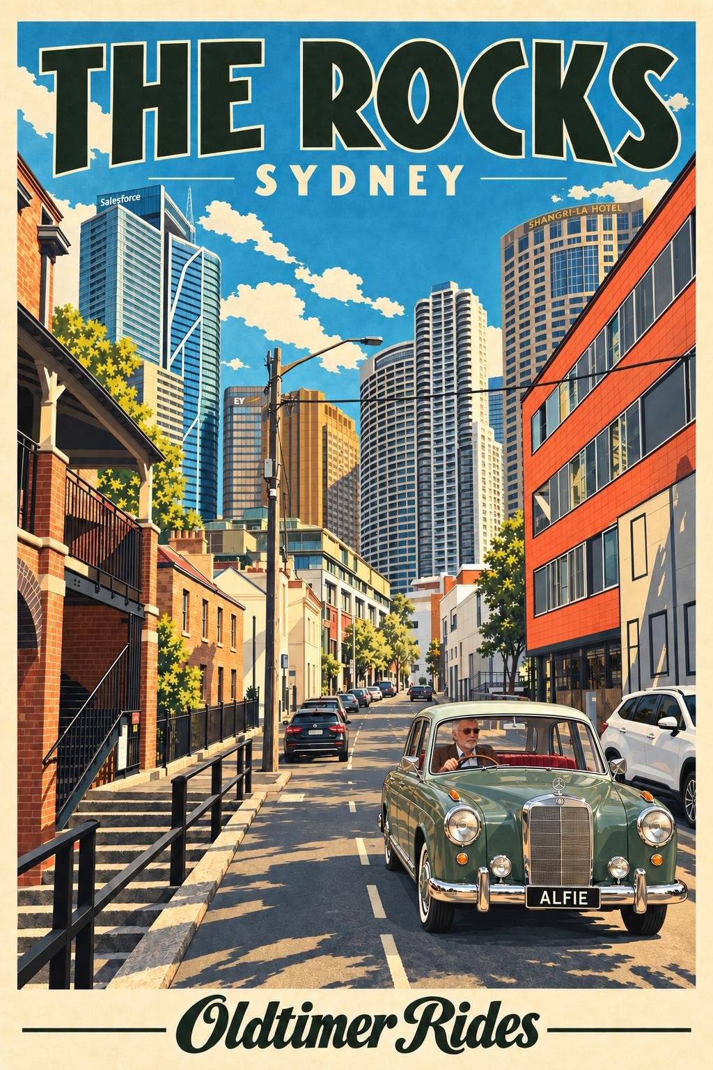 The Rocks Sydney Wedding Car