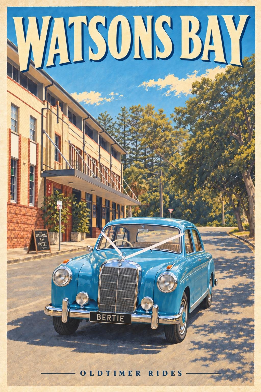 Watsons Bay wedding car