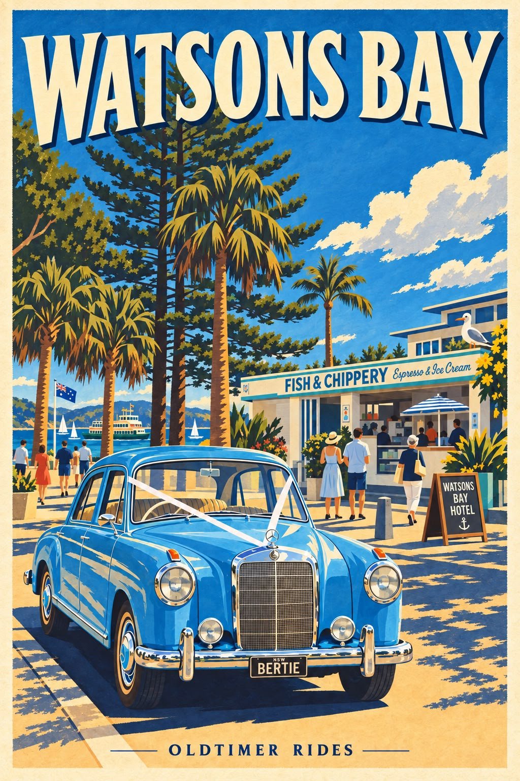 Watsons Bay wedding car