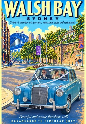 Walsh Bay wedding car